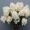 Três filiais Um pedaço de seda artificial flor hydrangea clássico design Bouquets de noiva para decoração de casamento 10 pcs