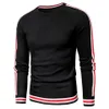 Luulla Mannen Lente Casual Gebreide 100% Katoen Gestreepte Sweaters Pullover Mannen Herfst Mode Klassieke O-hals Sweaters Heren 211006