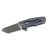 3 Handle Colors Mini Small Flipper Folding Knife D2 Stone Wash Tanto Blade TC4 Titanium Alloy Handle EDC Gear