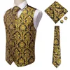 Men's Vests Formal Suit Vest Business Waistcoat 6 Button Regular Fit V-Neck Sleeveless Slim Jacket Casual