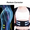 Tillbaka stöd Justerbar hållningskorrigerare axelstång korrigering ryggrad postural fixer tejp