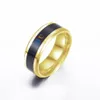 Temperature Sensing Couple Ring Male Famle Titanium Steel Mood Celsius Fahrenheit Finger Rings Jewelry for Boys Girls Wholesale