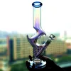 Tall Rainbow glass water bongs hookahs downstem perc bubbler comb dabber heady rig recycler Dab smoke water pipe with 14mm