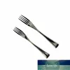 20 30 Stücke glänzende schwarze Wohnung Besteck Set 18 10 Edelstahl -Kabelwaren Steak Lnife Dinner Gabeln Spoons Silber Set1 FAC2051