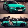 Premium glanzende spiegel chroom teal vinyl auto wrap folie sticker met luchtbellen release zelfklevende sticker