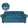 1/2/3/4 Seits 11 Färg Högkvalitativ Velvet Stretch Elastic Soffa Cover Living Slipcover Furniture Protector Fodral Sofa Skydd 211102