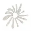 100pcs/lot Mini Cosmetic Spoons Scoop Disposable White Spatulas 50mm plastic tool Cream Small