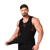 Herrkroppsskalar män män midja tränare hållning skjorta elastisk buk tank top form väster bantar bröst väst shaper tight magery