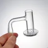 Full Set Regula 20mm Bowl Dia Spinning Quartz Banger Rökningstillbehör med glas kolhydrater för dab rigg glas bong vattenrör