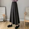 Jxmyy Autumn and Winter Versing of Knitting Big Skirt Thick Woolen Skirt Warm Skirt 210412