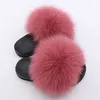 Barn Furry Tofflor Kids Sandaler Sommar Platt Casual Sko Barns Barns riktiga Flip Flops Plush Girls Slides 210712