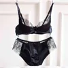 Nxy Sexy Set Нижнее белье нижнее белье Бюстгальтеры кружевные чашки тонкий набор Отритенные розовые черные красные русские трусики для элегантных женщин 1128