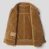 Mäns Läder Faux 2021 Äkta jacka Vinter Sheepskin Coat för män Real Wool Fur Coats Blouson Cuir Homme L1a-5017