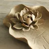 Handmade Stick Encens Holder Lotus Flower Encens Burner Jingdezhen Aromatherapy Cadeaux de censure artisanat Decoration Home 7834370