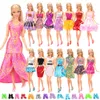 Fashion Handmade 22 Items/Lot Toy Dolls Accessories =12 Dresses+ Kids Toys 10 Shoes For Barbie Clothes Game DIY Birthday Gift 210923