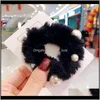 Baby, & Maternitywinter Children Cute Colors Faux Fur Pearl Elastic Girls Sweet Soft Scrunchies Rubber Bands Kids Hair Aessories Drop Delive