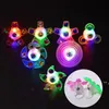 Party Favorit Night Market LED-handskar Små leksaker Creative Finger Tips Top Spinning Barn Ring Armband Vuxen Nattklubb Gadgets EWF973