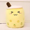 Cute Cartoon plush toys Bubble Tea Cup Shaped Pillow Soft Back Cushion Creative Funny Boba Pearl Milk Pillows For Kids Birthday ch3686942