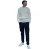 Winter Men's Pullover Sweater Soft Comfortable Wool Sweater coat Thick warm Hand-knitted High Quality Beige Men's Sweater 211102