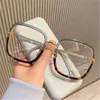Montature per occhiali da sole moda 2021 Montature per occhiali trasparenti quadrati retrò Occhiali da vista trasparenti per occhiali da vista per donna Uomo Gafas