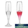 Bouteilles gratuites de 8 ml en forme de verre à vin vide, tube de brillant à lèvres créatif rechargeable, conteneur d'échantillon, flacons rose blanc