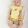 gele bij baby bodysuits bijen baby meisje kleding jumpsuit lagen bodysuit baby uit één stuk kleding kostuums 210413