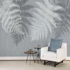 Fonds d'écran Moderne Simple Feuille Papier Peint Style Nordique Plantes Tropicales Po Peintures Murales Salon TV Canapé Décor À La Maison Peinture Fresque