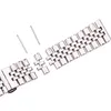 Edelstahl-Uhrenarmbänder, silberfarben, poliert, 16, 18, 19, 20, 21, 22 mm, Metall-Uhrenarmband, Zubehör H0915