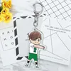 Anime Haikyuu!! Keychain Hinata Shoyo Kageyama Tobio Cosplay Acrylic Keychain Figure Keyring Charm Pendant Gift G1019