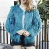 Faroondee Elegant Furry Fur Coat Women Fluffy Warm Långärmad Kvinnlig Ytterkläder Höst Vinterjacka Hårig Overcoat 3xl 211220