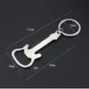 Creative retro guitar beer bottle opener keychain keyring key chain ring Kitchen tool bar accessories gifts zinc alloy party favor JJE10693