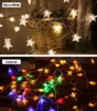 Weihnachten Neujahr LED Stern Lichter kleine Laternen ohne Batterie Zimmer Vorhang Licht Party dekorative Lichterketten