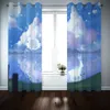 注文のカーテン3D動物湖のカーテンの遮光デコレーションヨーロッパのレトロなリビングルームの寝室のドレープ