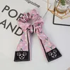 4 Styles Fashion Luxury Brand Design Letter Printing Elastic Headband Cloth Woven Large Intestine Hair Ring Headwear Ladies Jewelry Accessories