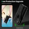 Kicksting Chone Cable для iPhone 13 12 11 Pro Max XR XS X 7 8 плюс Samsung Galaxy S21 Ultra / fe A72 A75 A32 Автомобиль Магнитный Pure Color PU Кожаный Ударный защитный чехол