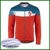 Maglia da ciclismo Pro Team SCOTT Maglia da ciclismo invernale da uomo in pile termico manica lunga da mountain bike Top da bicicletta da strada Abbigliamento da corsa più caldo Abbigliamento sportivo da esterno Y21050631