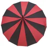 Umbrellas Women Creative Sunny And Rain Umbrella Men039s Black White Striped Pagoda 16 Bones Straight Long Handle6715459