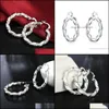 Dangle & Chandelier Earrings Jewelry Sterling Sier Twisted Pair Fashion Earring Dress Ladies Gifts Drop Delivery 2021 Hyxoc