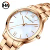 Japan Quartz Women Wristwatches Pearl Oyster Jade Stone White Shell Ladies Full Stainless Steel Classic Wrist Watches 210616