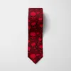Mode 3D imprimé hommes cravates créatif drôle de crâne de crâne fête mariage mince polyester 8cm large cravaties chemise accessoires de chemise