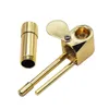 New brass pipe set gold concept pipe metal pipe