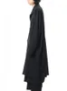 Herrgravrockar bär överdimensionerad kappa super lösa dragkedja sömnadslinje design vindbrytare modekatwalk