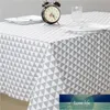 Nappe en lin de coton nordique noir blanc nappe à carreaux moderne nappes de table couverture nappes en tissu imperméable prix d'usine conception experte qualité