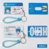 Anime My Hero Academia Sleutelhanger PVC Sleutelhanger Asui Tsuyu Ochaco Uraraka Kaminari Denki Alles kan Werraskop Bus Card Set Funny G1019