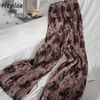 Neploe Vintage Tie Dye Streetwear Pantalones Mujer Printemps Été Taille Haute Hanche Large Jambe Pantalon Lâche Causal Pantalon 210510