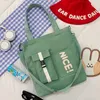 30pcs Borse a tracolla Donna Canvas Letter Prints Pouch Zipper Handbag