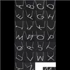 Kettingen Hangers Roestvrijstalen Engels A-Z 26 Letters Initial Ketting Sier Gouden Hanger Ketting voor Vrouwen Huisnaam Mode-sieraden DR