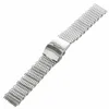 Mode Steel Color Watch Strap High-end Milan Mesh Vävning Dubbel Snap Strap H0915