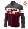 Morvelo-Camiseta de Ciclismo de lana térmica para hombre, Ropa de manga larga para Ciclismo, Ropa de Ciclismo, Maillot de Ciclismo 2021 H1020