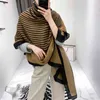 New autumn winter cotton linen scarf women's Korean fashion versatile printed shawl winter warm scarf